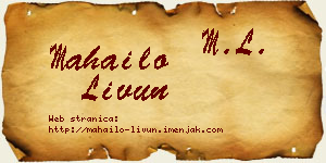 Mahailo Livun vizit kartica